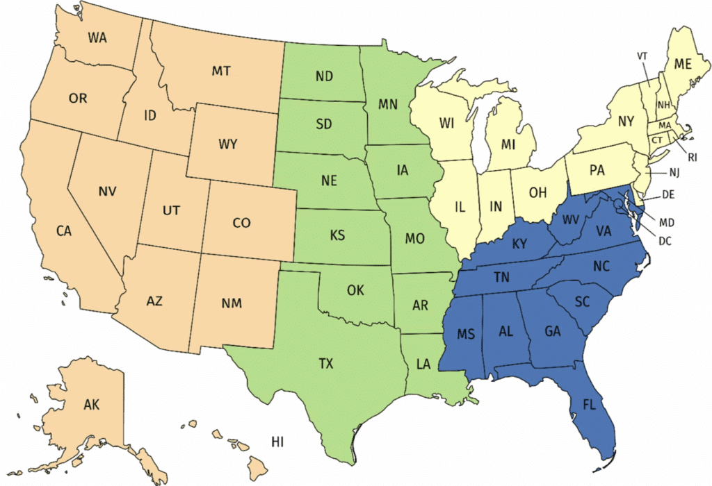 Information on regional map in section below